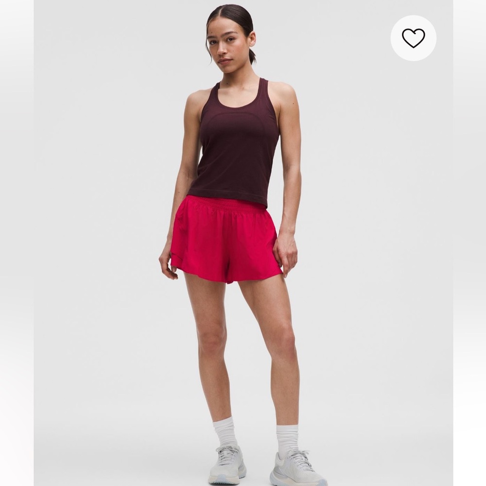 LULULEMON Shake It Out High-Rise Running Short 2.5" / Size Large / Pink